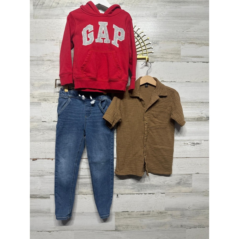 Gap Little Co American Hawk Clothing Lot‎ Boys 4 Multicolor Casual Basics